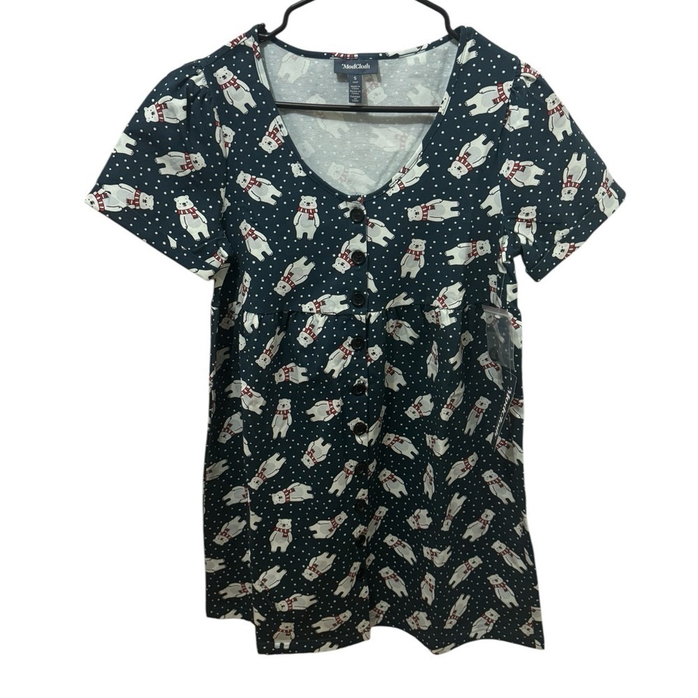 ModCloth Pleased With Ease Babydoll Dress Size Small